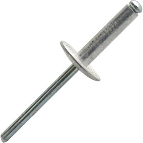250 Aluminium/Stahl Standardniete mit extra großem Kopf bis Ø4,8x16mm - SCELL-IT - ASX4816