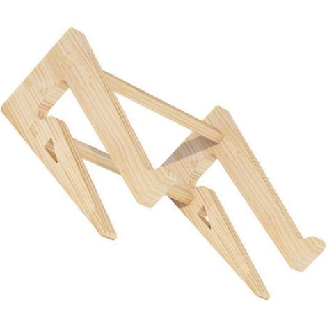 Support Ergonomique en Bois Rack Informatique Surélevé pour Ordinateur Portable Augmente la Hauteur de L'écran pour Bureau pour Usage Quotidien ou Café (1/5)