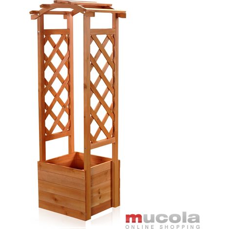 piantagione scatola rosa arco pergola colonna giardino in legno (1/5)