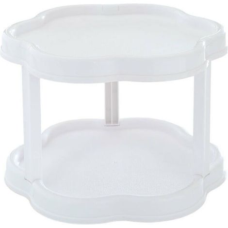 Porta spezie girevole da cucina autoportante, ripiano per spezie, porta spezie girevole, scaffale per spezie, organizer da cucina, piccolo vassoio girevole per spezie, bianco.