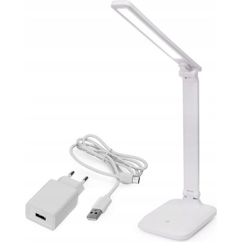 Platinet Remus lámpara de escritorio blanca carga inalámbrica USB (1/3)