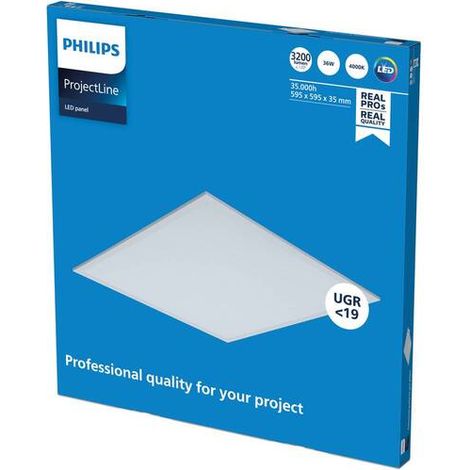 [GEBRAUCHT] B-Ware Philips ProjectLine LED-Panel Deckenlampe Hängelampe Leuchte UGR19 840 60x60cm (1/2)