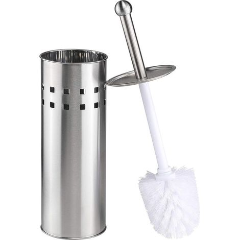 INHHUB Toilettenbürste mit Halter, Toilettenbürste aus Edelstahl 304, Badezimmer-Toilettenbürste - INHHUB (1/5)