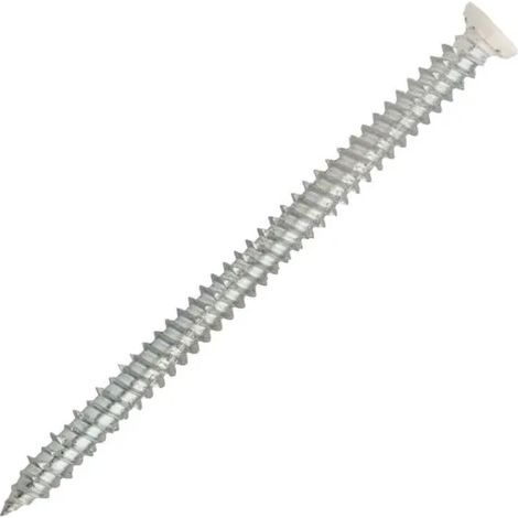 Vis Béton À Fixation Directe Ø 7.5 Mm Tête Fraisée Laquée Blanc (1/2)