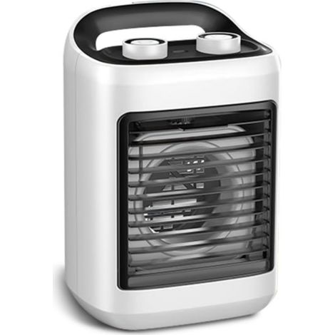 Ventilateur portable, climatiseur évaporatif personnel à 6 vitesses, petit ventilateur de bureau, idéal pour la chambre ou le bureau. (1/5)