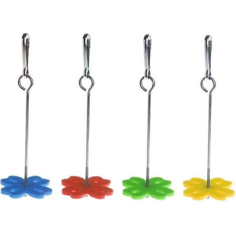 Porte-nourriture pour oiseaux en acier inoxydable, brochette à fruits pour diamants, crochet suspendu en métal taille S.