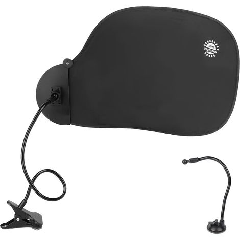 Pare-Soleil de Bureau Réglable, pour Bloquer la Lumière Rectangulaire pour Protéger l'Intimité Réduit l'Éblouissement Fournitures de Bureau Essentielles et Confortables (1/5)