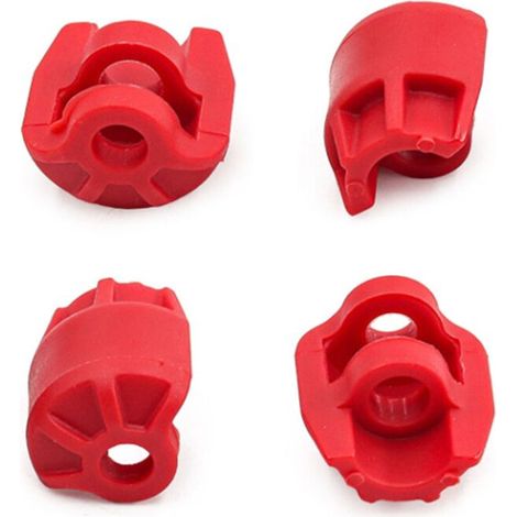 Kit de tapas para amortiguadores de coches RC, para modelos ARRMA 6s 1/7 y 1/8, accesorios para coches RC, rojo.