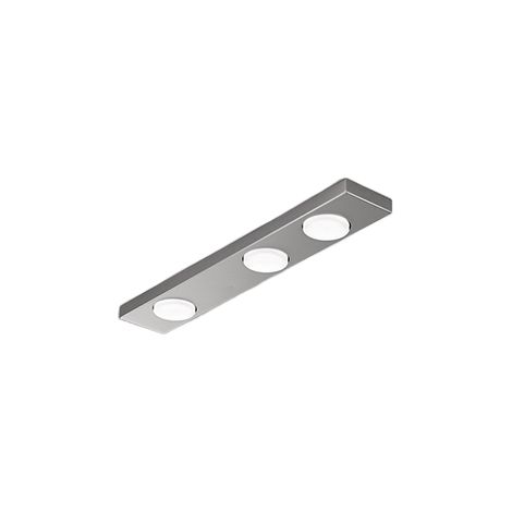 Button - Plafonnier Led 3Xgx53 Max 15W, Rectangulaire 60X10 Cm, Métal Peint, Ip20 - Perenz - Aluminium (1/2)