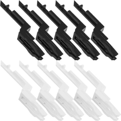 10 clés de test pour point d'appel d'urgence, clés en plastique réutilisables pour point d'appel d'urgence incendie, interrupteur à bris de glace et alarme incendie. Dimensions : 5,80 x 1,20 x 1,20 cm (1/3)