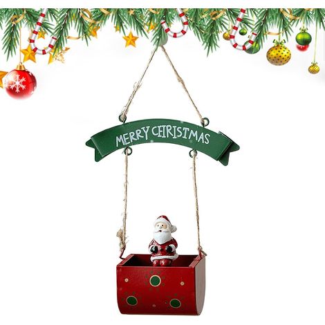 Décoration de Noël Père Noël en fer pour boîte aux lettres (1/5)