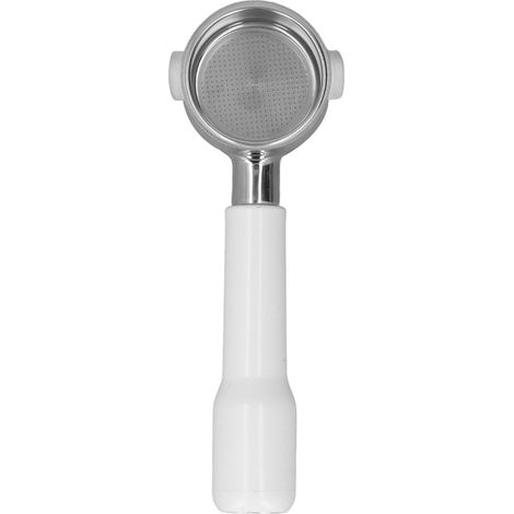 Blanker 51-mm-Siebträger für die Kaffeemaschine ECO310, bodenloser Filtergriff im C2-Stil aus weißem Kunststoff, Barista-Zubehör-Ersatzteil. (1/5)