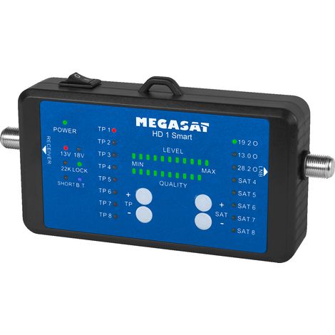 Mesureur de champ - MEGASAT - HD 1 Smart - DVB-S / DVB-S2 - OLED - Bluetooth - Powerbank incluse (1/5)