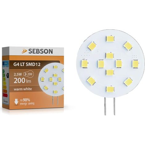 Ampoule LED 2.5W (remplace 20W) - Culot G4 - Angle du faisceau 110° - Blanc chaud - 200lm (1/5)