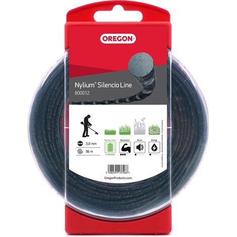 Oregon 800012 Nylium® Silencio Filo per tagliabordi, 3,0 mm, 56 m, ciambella (1/5)