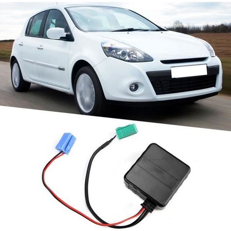 Câble audio auxiliaire AUX - Renault - Compatible avec plusieurs modèles - Bluetooth - Haute qualité - Noir (1/4)