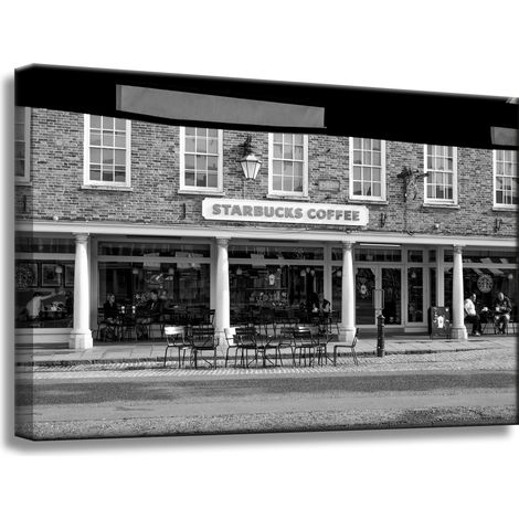 Starbucks Architektur-Leinwanddruck 60x40 cm