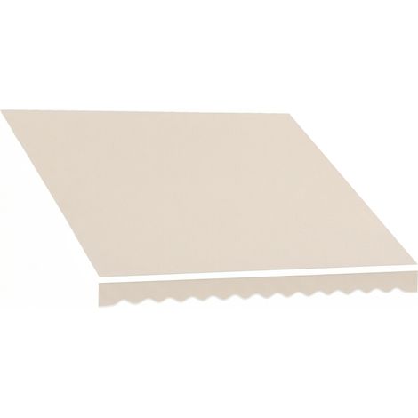 Toile de rechange pour store banne – toit pare-soleil UPF 50+ pour structure de 3,5 x 2,5 m, blanc crème