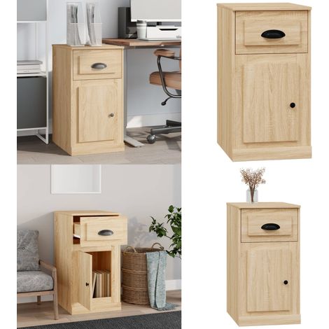Mobiletto Cassetto Rovere Sonoma 40x50x75 cm Legno Multistrato - Cassetto in legno - Mobiletto in legno multistrato