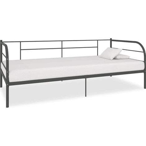 Estructura de cama sin colchón metal blanco 90x200 cm (1/5)