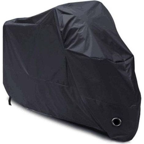 Housse de Protection pour Moto imperméable, résistant au Froid et intempéries 190T Noir Protège de la poussière - M 20090100cm. (1/4)