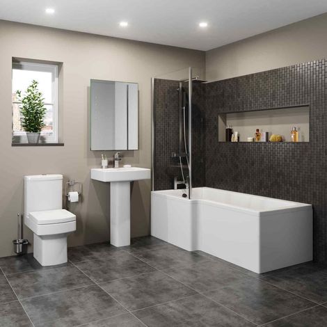Royan L Bathroom Suite with Left Hand Bath (1/5)