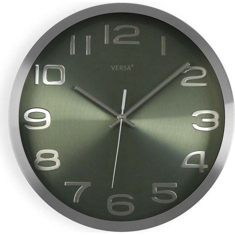 Orologio da Parete Versa Argentato Alluminio (4 x 30 x 30 cm) (1/3)