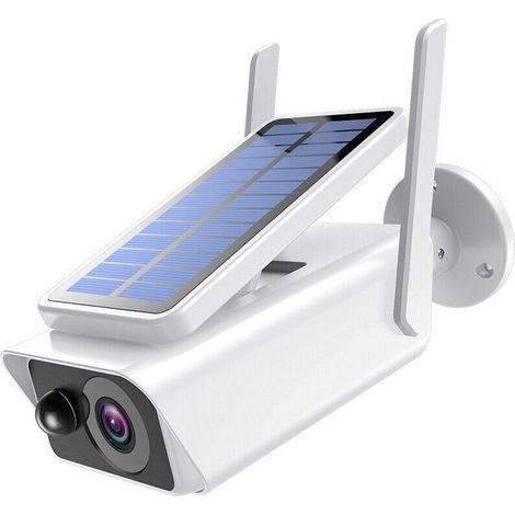 Telecamera Wifi Hd 1080p 2mpx videocamera wireless ricaricabile con pannello solare visione notturna controllo da app smartphone IP66 (1/5)