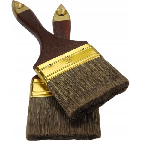 Brocha acr铆lica dorada de 3,5" (1/5)