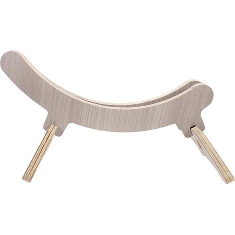 Support en bois pour trottinette et vélo, gris - Stable et facile à installer (1/5)