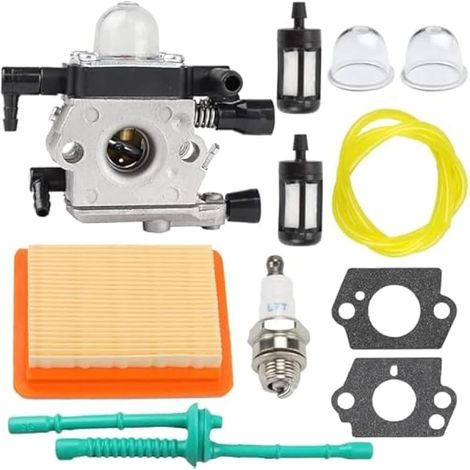 Carburateur pour motoculteur Stihl MM55 MM55C 4601-120-0600 Remplace le carburateur Zama C1Q-S202A avec filtre à air et kit de réglage de la conduite de carburant (1/5)