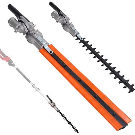 Hedge Trimmer Accessory, Universal Cutting Blade 43 cm Hedge Trimmer Head Gardening Tool Accessory Electric Hedge Trimmer Blades Manganese Steel 65 Hole Diameter 26 mm (1/5)