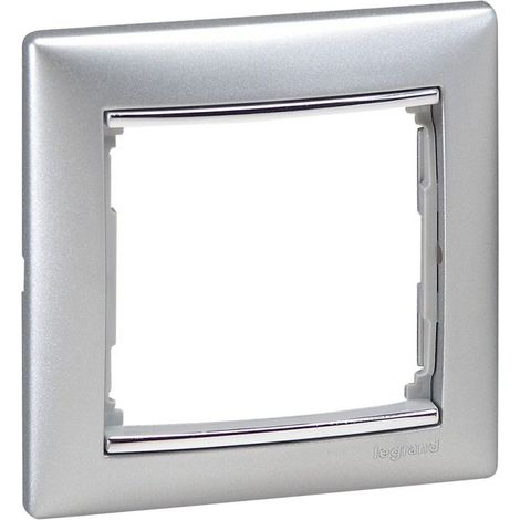 Cornice 1 elemento VALENA alluminio / argento LEGRAND 770351