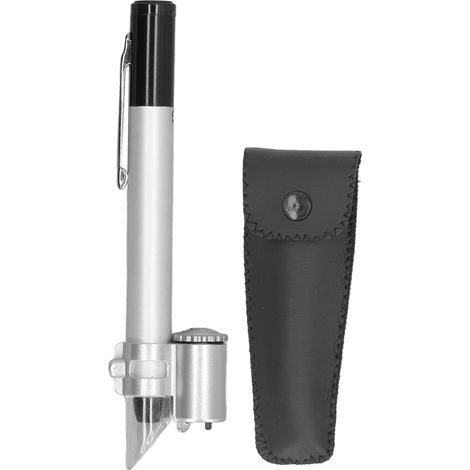 50X Pen-Type Microscope, Portable Clear-Aspect Pocket Magnifier with Scale for Laboratory, Home, Jewelry (1/5)