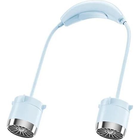 Ventilateur tour de cou portable 100 vitesses recharge USB-C batterie 800mAh ventilateur puissant flexible extérieur voyage maison