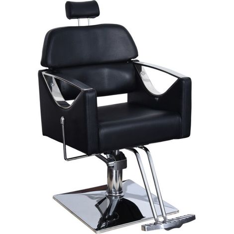 Barberpub Friseurstuhl Friseursessel Bedienungsstuhl Friseureinrichtung 3126BK (1/4)