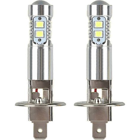2 Stück H1 Scheinwerfer Superweiß 6000K 100W Hochleistungs-LED-Nebelscheinwerfer-Fahrlampe