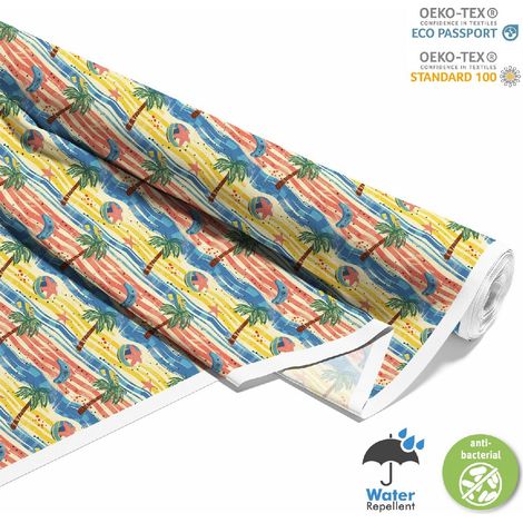 TESSUTI DECORATIVI PER ESTERNI OXFORD - motivo estivo  DX9190 (1/5)