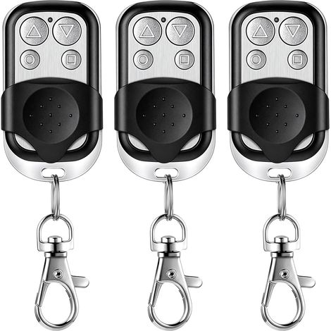 Garagentor-Fernbedienung, 3er-Pack, 433 MHz, universell, klonbar, kompatibel mit Marantec Handsendern, Lichtschaltern und Autos (1/5)