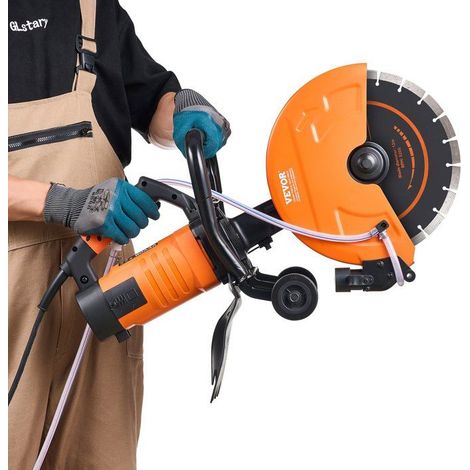 Scie à béton électrique - 305 mm - 2800 W - Profondeur de coupe 114 mm - 5200 tr/min - Avec conduite d'eau (1/5)