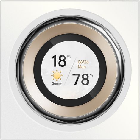 Aqara Touchscreen-Drehknopf V1 UE, 2 elektrische Schalter und 6 drahtlose Schalter, Feineinstellung, steuert bis zu 18 Aqara-Geräte, Kompatibel mit Apple Home, Alexa, Google (1/5)