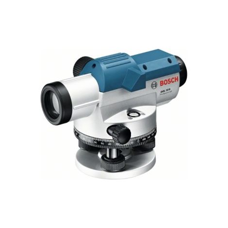 Bosch Professional Nivel Óptico GOL 32 D (aumento 32x, unidad de medida: 360 grados, alcance: hasta 120 m, en maletín de transporte)
