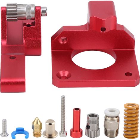 Buse d'impression 3D à double engrenage pour Ender-3 / CR-10S PRO, pièce d'origine rouge, accessoire d'imprimante (1/5)
