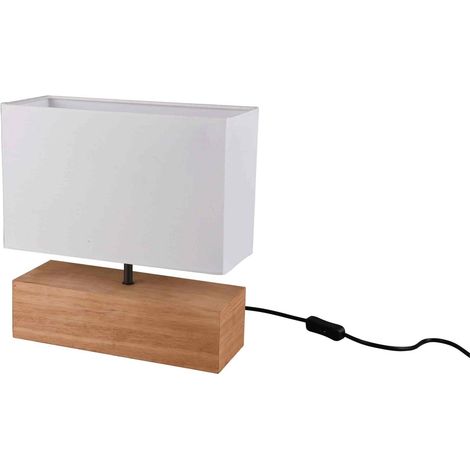 Lampe design, Lampe de table marine Woody Blanc en Wood, TRIO (1/5)