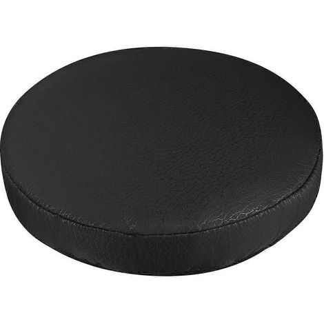 VORCOOL 1 housse de coussin de siège de tabouret de bar élastique épaisse de 33 cm, en coton, pour chaise ronde (noir)-Black