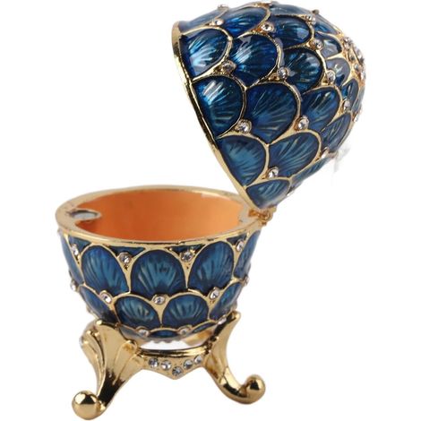 Enamelled Alloy Easter Egg Shaped Jewelry Organizer (1/5)