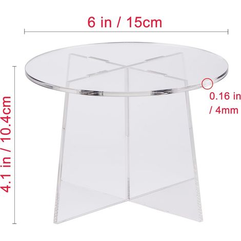 Mini Étagère Transparente en Acrylique pour Plantes Support Multifonctionnel Intérieur Décoration Moderne pour Maison Bureau 2 Pièces - KZQ (1/2)