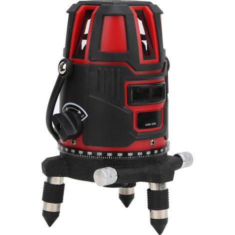 Niveau laser infrarouge à 5 lignes, outil de nivellement automatique, prise UE 110-240 V