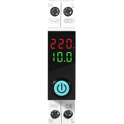 WLAN-Leistungsschalter, kWh-Zähler, Überspannungs- und Unterspannungsschutz, 1-63A-Stromabschalt-Zeitschalter B (1/5)