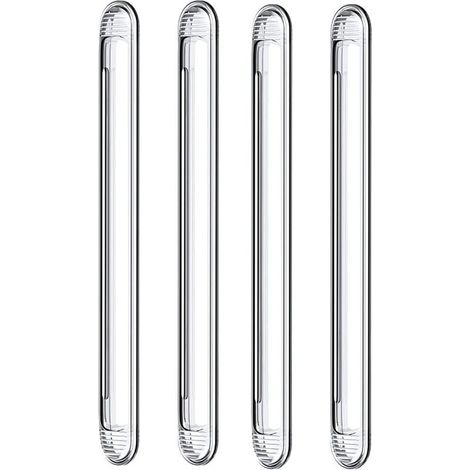 Pare-chocs en silicone transparent pour porte d'armoire, porte de voiture, tiroir, porte de douche, couvercle de toilette (4 longs)-LIAIKI (1/5)
